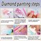 Round Full Drill Diamond Painting Kit 5D Cross Diamond Art Painting by Numbers Sunrise Cross Diamond Dots Arts Crafts Set for Beginner Adult Room Decor (16X12 inches)